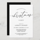 Recherche de cocktail de vacances invitations Noir et blanc
