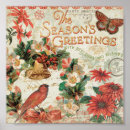 Recherche de arbre noël vintage posters Rouge