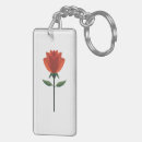 Recherche de rose rouge porteclés Minimaliste
