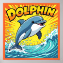 Recherche de dauphin sautant posters Coucher de soleil
