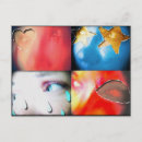 Recherche de visage humain cartes postales Coloré