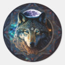 Recherche de loup lune autocollants Faune