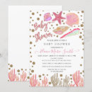Recherche de coquillage invitations Petite fille