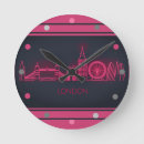 Recherche de rose néon horloges Fluorescent