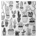 Recherche de motif plante carreaux Cactus