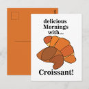 Zoek naar croissant briefkaarten Schattig