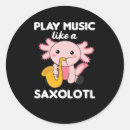 Recherche de musicien de jazz autocollants Saxophone