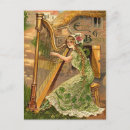 Zoek naar irish harp briefkaarten Shamrocks
