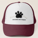 Recherche de empreinte de patte casquettes Marcheur de chiens