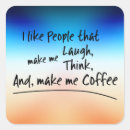 Recherche de humour de café autocollants Amusant