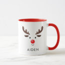 Recherche de le renne de père noël tasses Mignon