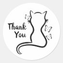 Recherche de contour noir autocollants Chaton