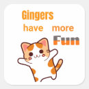 Recherche de chat de gingembre autocollants Chats