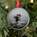 Recherche de first married ornements First christmas together