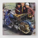 Zoek naar motorfietsen klokken Retro