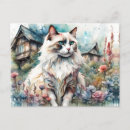 Recherche de chat anglais cartes postales Fleurs