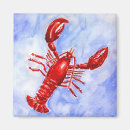 Recherche de vous êtes mon homard magnets Aquarelle