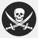 Recherche de épées croisées autocollants Jolly roger