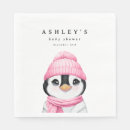 Recherche de pingouin serviettes Rose
