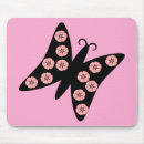 Recherche de papillon noir tapis souris Nature