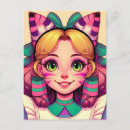 Zoek naar cheshire cat briefkaarten Kat