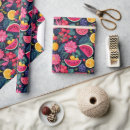 Recherche de fruits tropicaux papier cadeau Pastèque