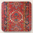 Zoek naar perzisch tapijt onderzetters Rood