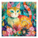 Recherche de chats colorés posters Pour enfants