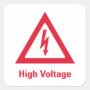 Recherche de tension autocollants Signal d'avertissement