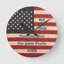 Recherche de drapeau américain vintage horloges Étoiles et rayures