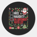 Recherche de naughty list autocollants Président