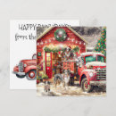 Zoek naar vrachtwagen kerstkaarten Schuur