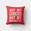 Recherche de singe drôle coussins Humour