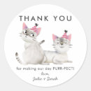 Recherche de mignon chaton autocollants Merci