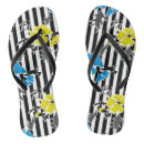 Recherche de fleurs jaunes tongs Noir