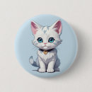 Recherche de chat blanc badges Amoureux des chats