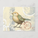 Recherche de jaune de timbre poste Oiseau