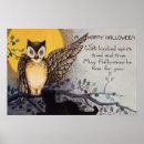 Recherche de hibou halloween posters Pleine lune