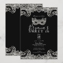 Recherche de masquerade 16ans anniversaire invitations Fête