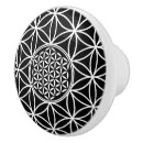 Recherche de fleur lotus de boutons et poignées de porte Géométrique