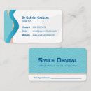 Recherche de santé dentaire cartes visite Clinique