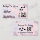 Recherche de pet sitter cartes visite Chaise