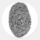Recherche de empreinte digitale autocollants Identité