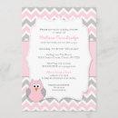 Recherche de hibou rose invitations Mother to be