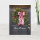 Zoek naar rode deur kaarten Kerstdeur