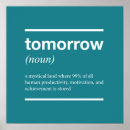 Zoek naar morgen posters Typografie