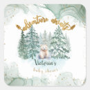 Recherche de paysage neige autocollants Baby shower garçon