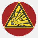 Recherche de explosifs autocollants Avertissement