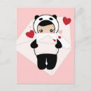 Recherche de de panda amour cartes postales Illustration
