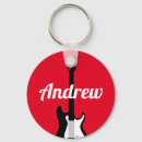 Recherche de guitare électrique porteclés Guitariste